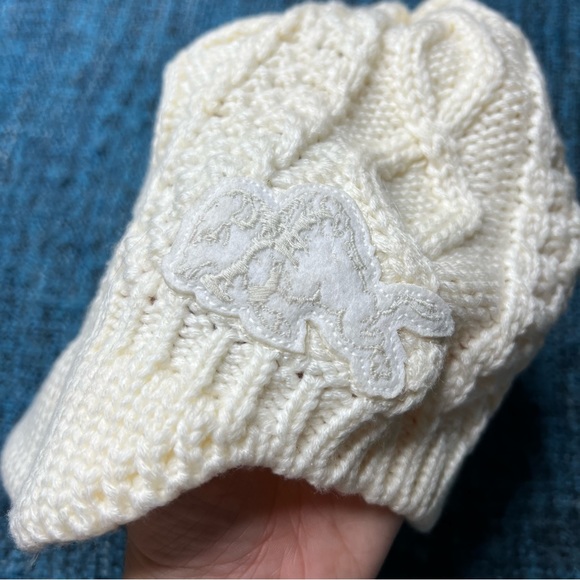 Nike Early 2000s CU Buffs Brim Knit Beanie in White - Picture 1 of 8